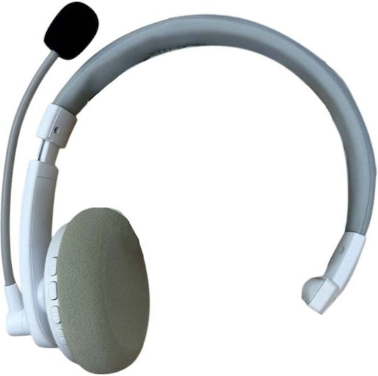 Meetion BTH002 Wireless On Ear Multimedia Headphone with Microphone Bluetooth / USB-C White