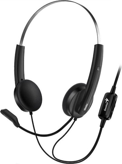 Genius HS-220U On Ear Căști Multimedia cu microfon și conexiune USB-A / USB-C