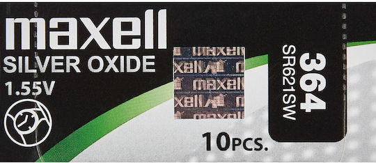 Maxell 364 Μπαταρία Silver Oxide Ρολογιών SR621SW 1.55V 1τμχ