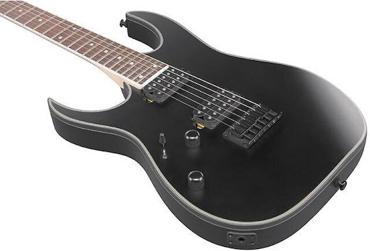 Ibanez RG421EXL-BKF Elektrische Gitarre für Linkshänder mit HH Tonabnehmerkonfiguration Schwarz