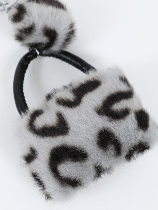 Μπρελόκ Bag Charm Γκρι Animal Print 81884