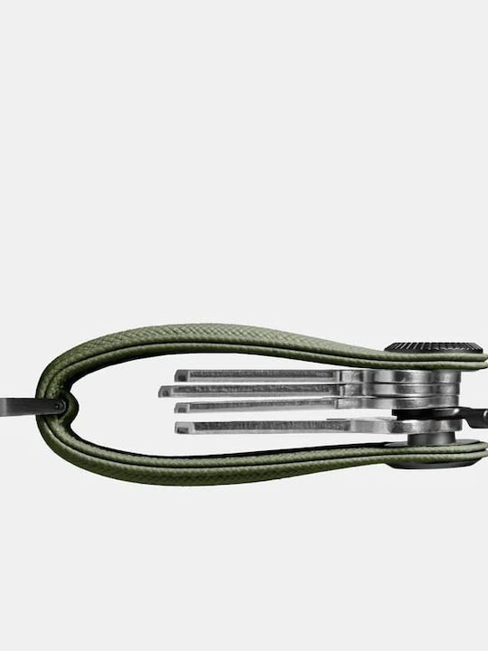 Orbitkey Key Organiser Pro Saffiano Leather Κλειδοθήκη Μπρελόκ Olive