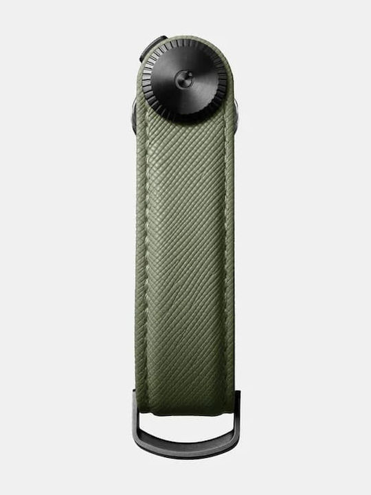 Orbitkey Key Organiser Pro Saffiano Leather Κλειδοθήκη Μπρελόκ Olive