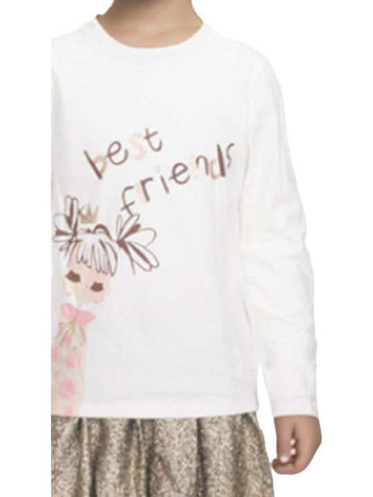 Kinder-Set mit Rock & Jacke Winter 3Stück Beige "best Friends"