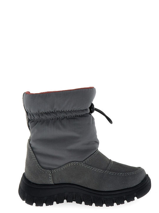 Varna Suede Kids Snow Boots Grey