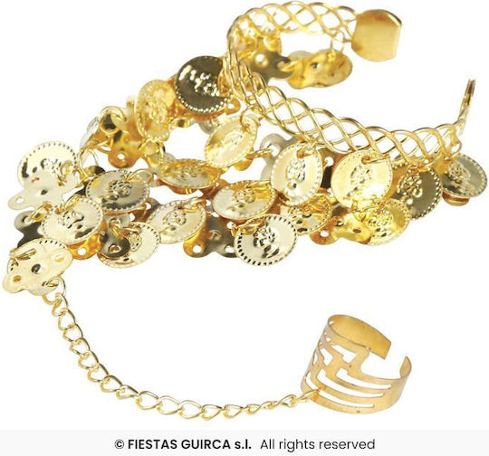 Karneval Armbänder Gold aus Metall 1Stück