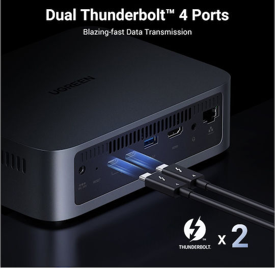 Ugreen DXP480T Plus NAS Tower με 4 θέσεις για SSD