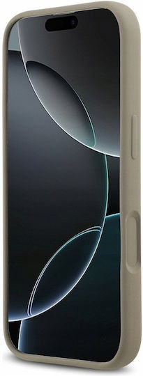 Guess Silicone Big 4g Script Umschlag Rückseite Silikon Braun (iPhone 17)