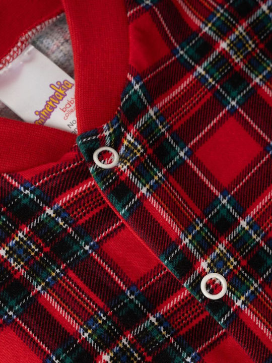 Minerva Baby-Strampler Rotes Minerva Baby-Strampler Rotes