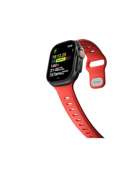 Nomad Curea De Silicon Cu Pin Bej Galaxy Watch Ultra / Ultra 2 Apple Watch 44/45/46mm/Ultra 49mm Amazfit Pace