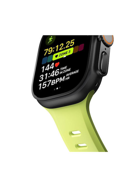 Nomad Tempo Silicone Strap With Pin Green Apple Watch 44/45/46mm/Ultra 49mm
