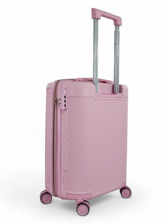 Forecast Cabin Hard Pink Suitcase With 4 Wheels Height 52cm