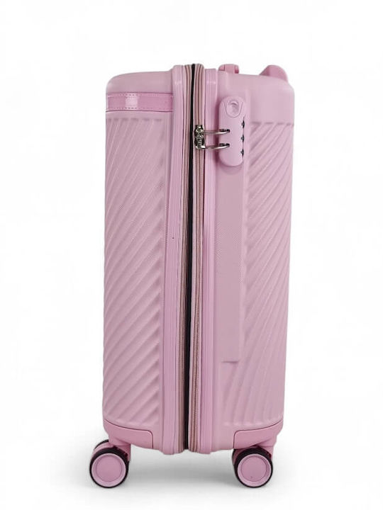 Forecast Cabin Hard Pink Suitcase With 4 Wheels Height 52cm