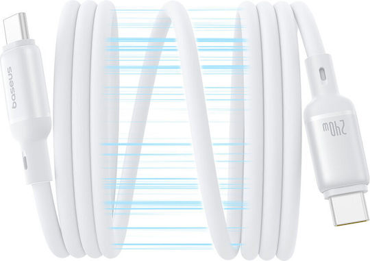 Cablu Type-C 240W Magnetic 1m Baseus Picogo P10376800211-00 Alb