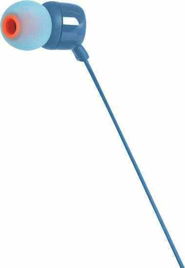 JBL T110e In-ear Handsfree Headphones with Connector 3.5mm Blue