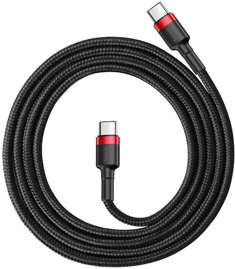 Baseus Type C Cable PD PD2.0 60W 20V 3A QC3.0 1m Black + Red