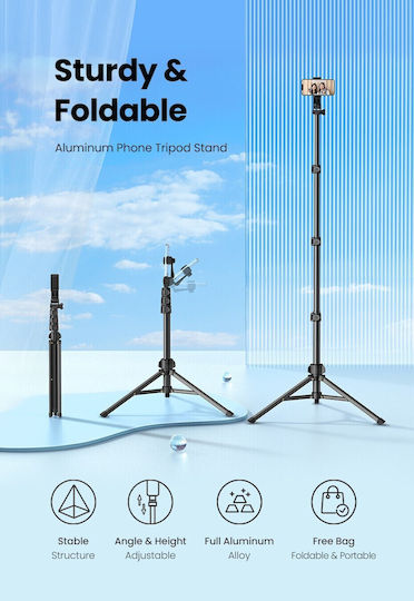 Ugreen Lp377 Selfie Stick Cell Phone Tripod Black