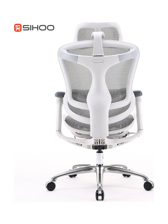 Sihoo Doro C300 Καρέκλα Γραφείου με Ρυθμιζόμενα Μπράτσα White