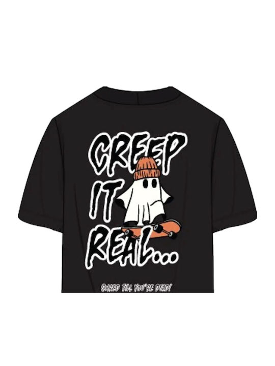Creep It Real Tricou – Halloween Fantoma Skater Ediția