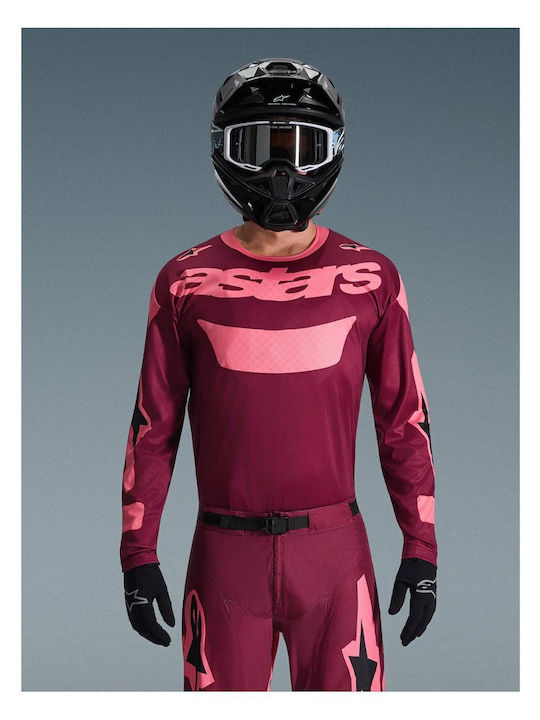Alpinestars Racer Männer Motocross-Shirt Rot Farbe