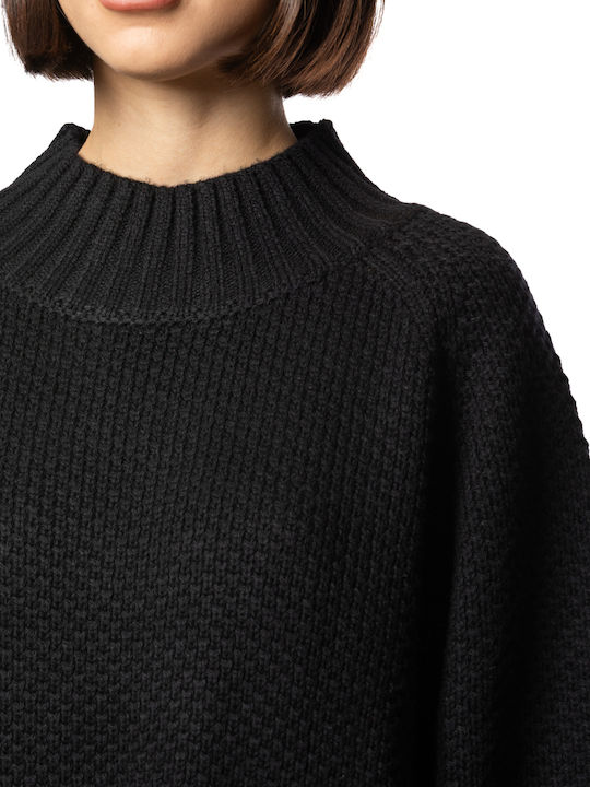 Women's Sweater Woolen Black