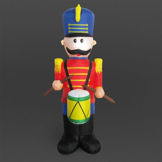 Inflatable Plastic Christmas Nutcracker Multicolour