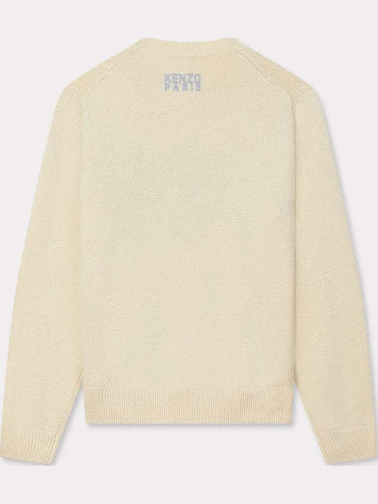 Happy Tiger Women's Long Sleeve Woolen Beige Sweater