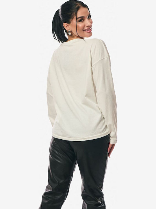 Women's Blouse Long Sleeve Ecru
