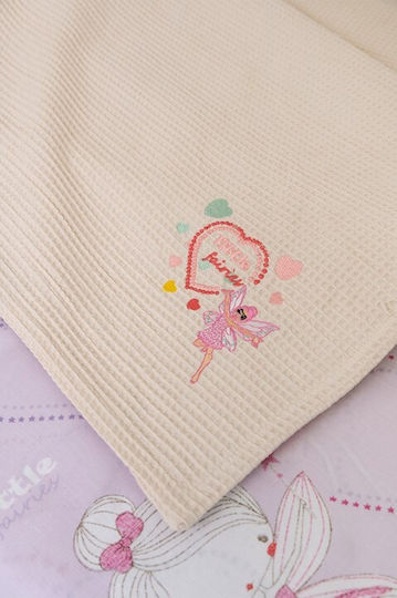 Naf Naf Decke Kinderbett Waffel Rosa