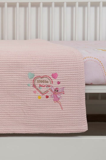 Naf Naf Blanket Cot Waffle Orange