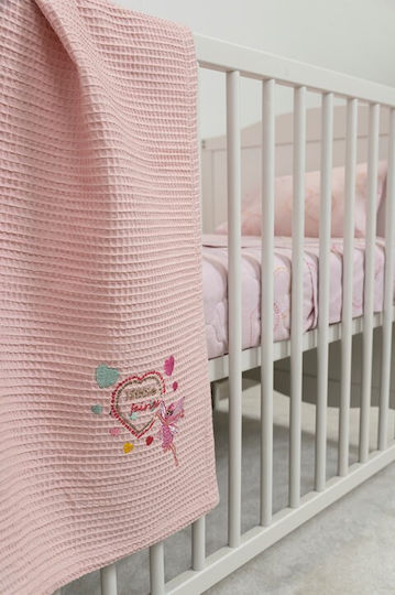 Naf Naf Blanket Cot Waffle Orange