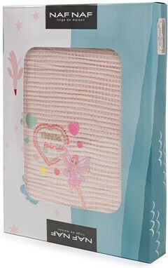 Naf Naf Blanket Cot Waffle Orange