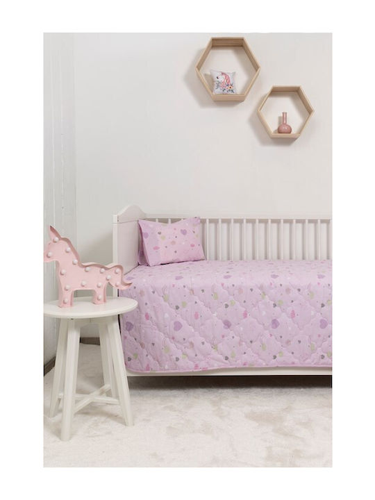 Naf Naf Little Hearts 302 Lilac Baby Quilts Set