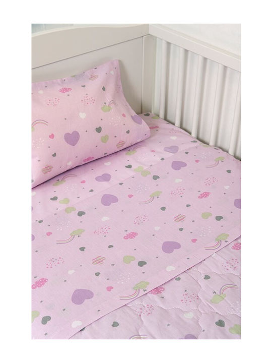 Naf Naf Little Hearts 302 Lilac Baby Quilts Set