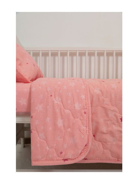 Naf Naf Little Hello Star 304 Pink Baby Quilts Set