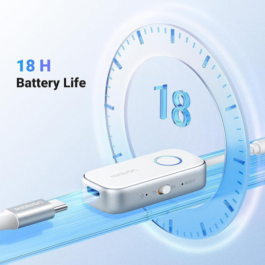 Ugreen USB-C Bluetooth 5.4 Адаптер с Обхват 10м Бял (45812)