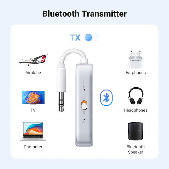 Ugreen USB-C Bluetooth 5.4 Адаптер с Обхват 10м Бял (45812)
