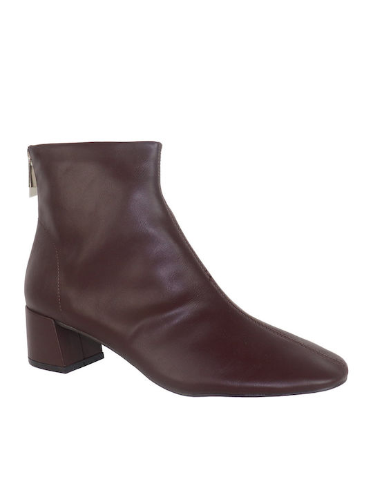 Stiefeletten Damen Burgundisch