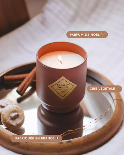 My Jolie Candle Χριστουγεννιάτικο Κερί Καφέ 8x8εκ.