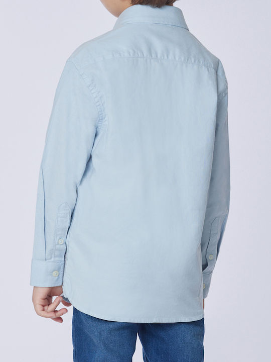 Kinder Hemd Langarm Sky Blue