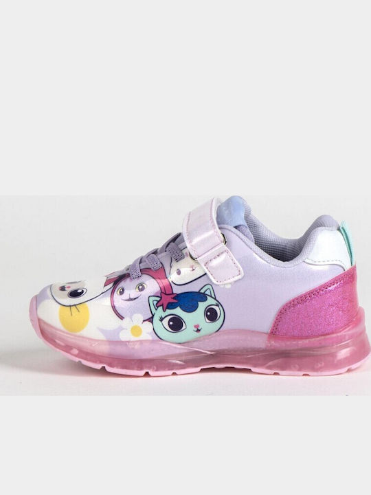Gabby's Dollhouse Adidași Copii Cu Luminite Roz