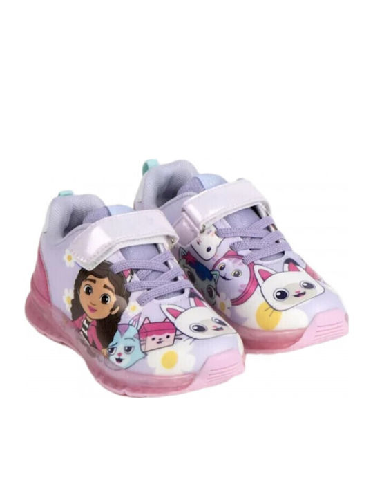 Gabby's Dollhouse Adidași Copii Cu Luminite Roz