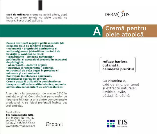 Tis Farmaceutic Cremă Regeneratoare de Față 50ml