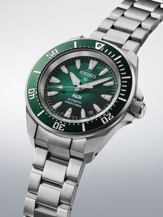 Seiko Padi Men's Watch Automatic with Silver Metal Bracelet