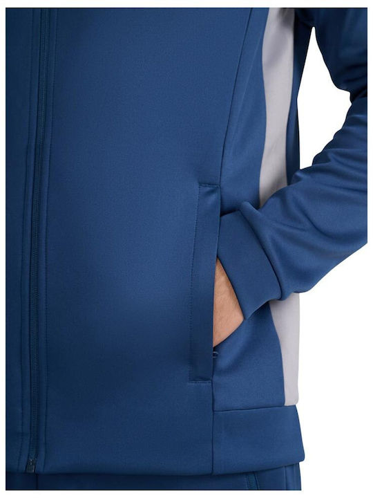 Functional Men's Athletic Hooded Jacket Blue
