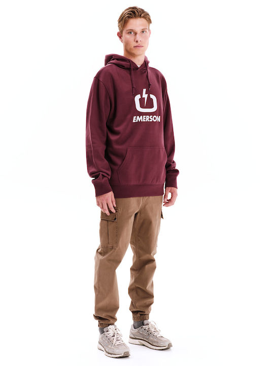 Hooded Burgundy Sweatshirt