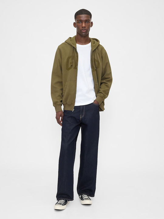 Arch Logo Sweatshirt with Hood Dark Olive