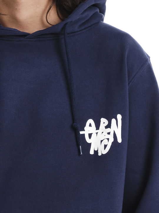 Sweatshirt mit Kapuze Navy Blau