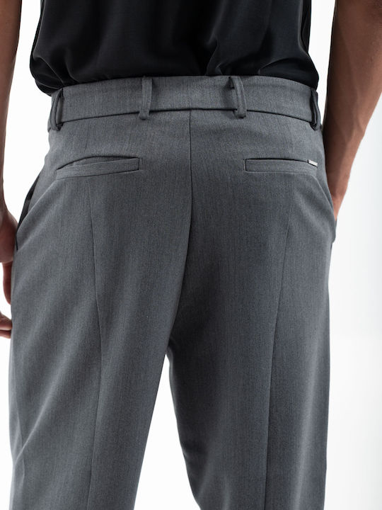 Hose Elastisch in Lockere Passform Grey