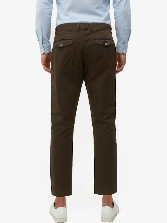 Ανδρικό Παντελόνι Chino Ελαστικό Slim Fit Light Brown